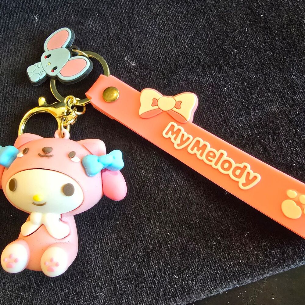 My Melody Silicone Keychain mouse pink adorable